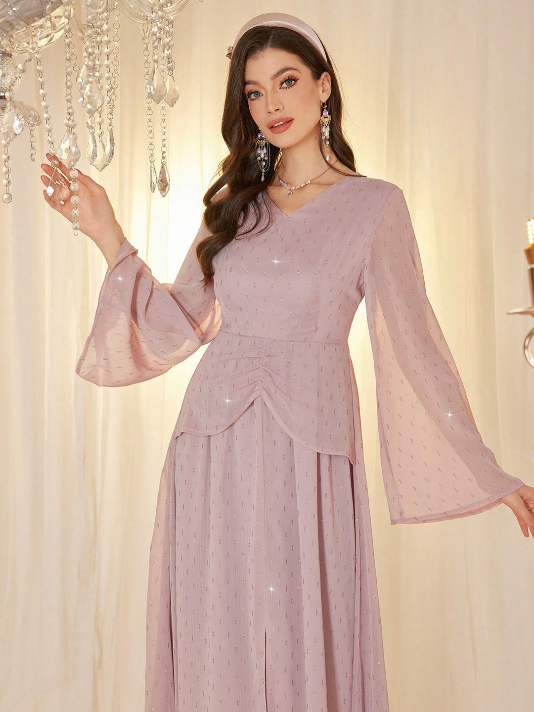 Rochie maxi SHEIN, roz