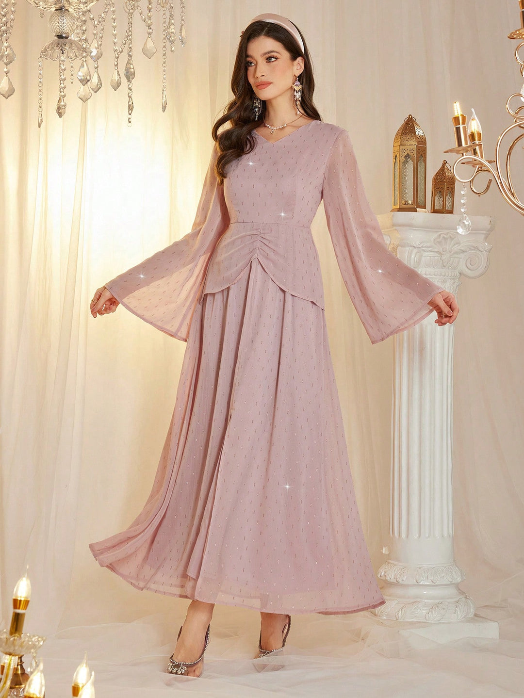 Rochie maxi SHEIN, roz