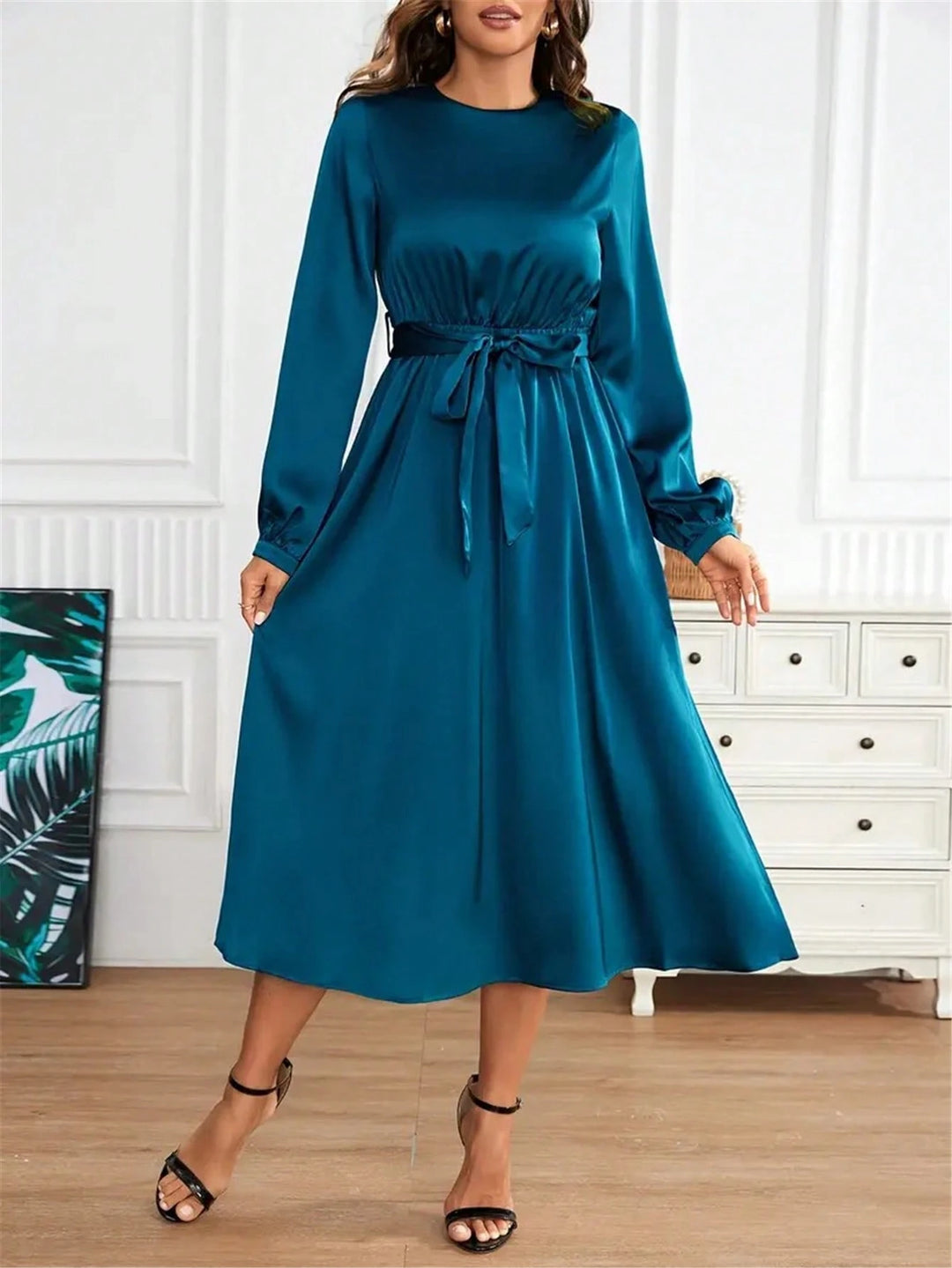 Rochie maxi SHEIN, albastru