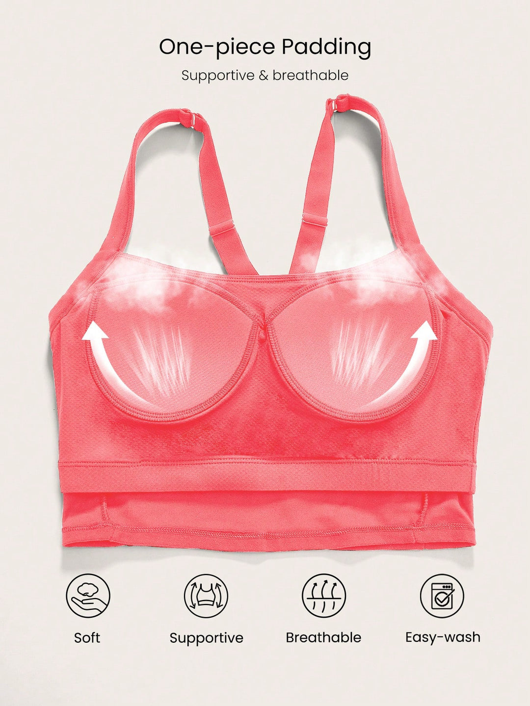 Bustieră sport SHEIN, roz