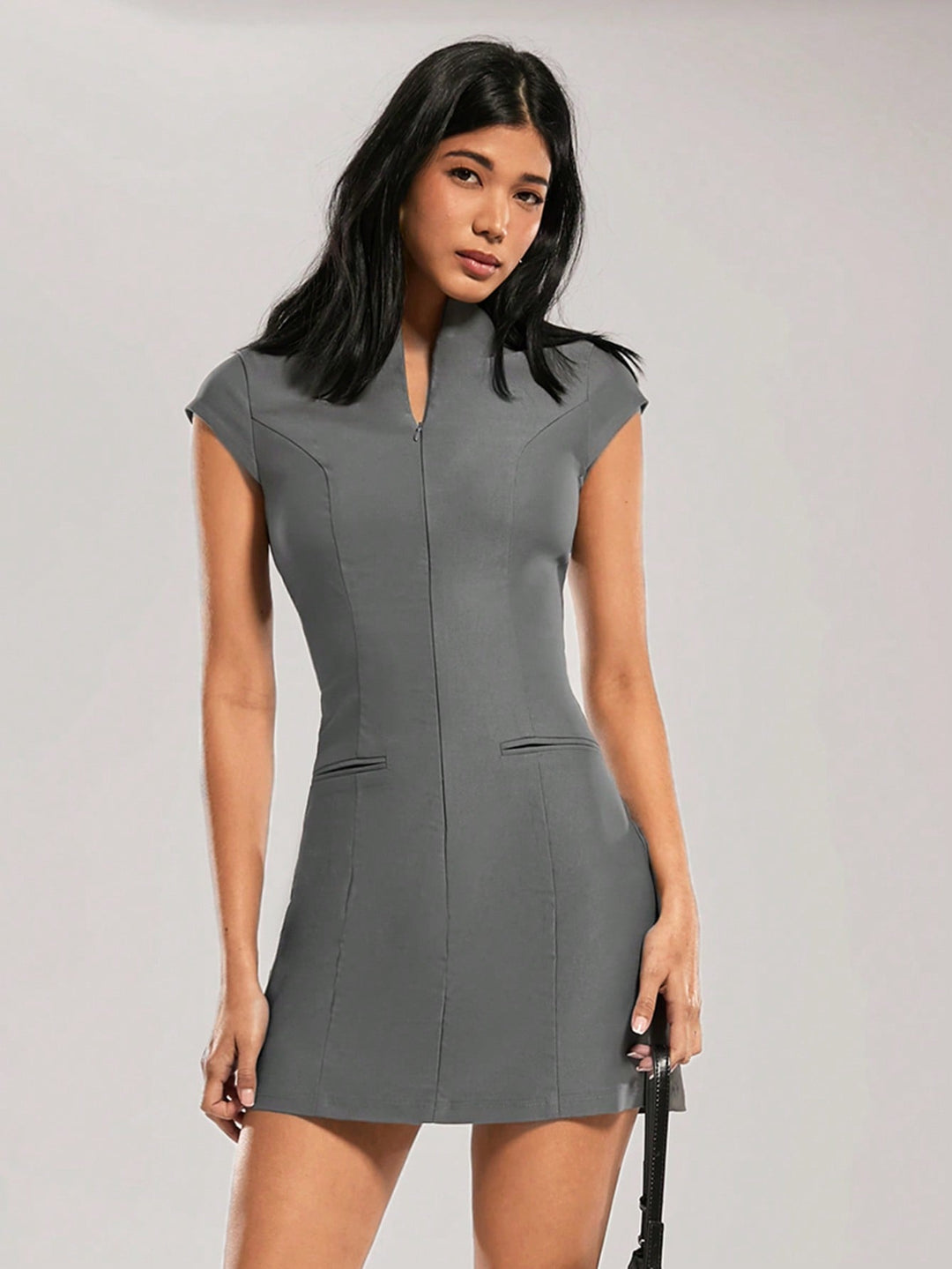 Rochie mini SHEIN, gri