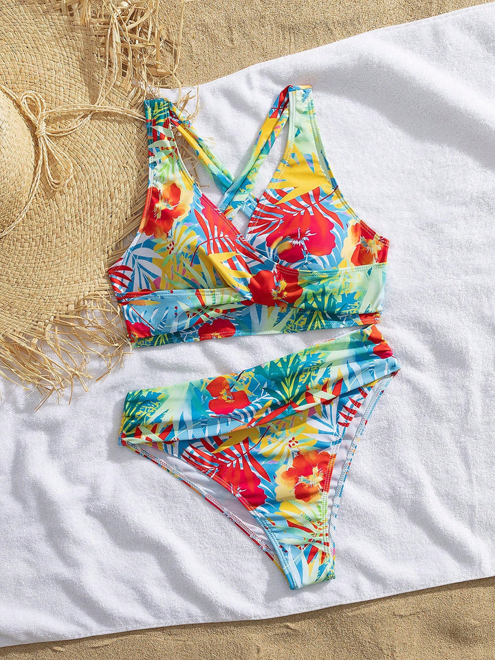 Costum de baie SHEIN, mix culori