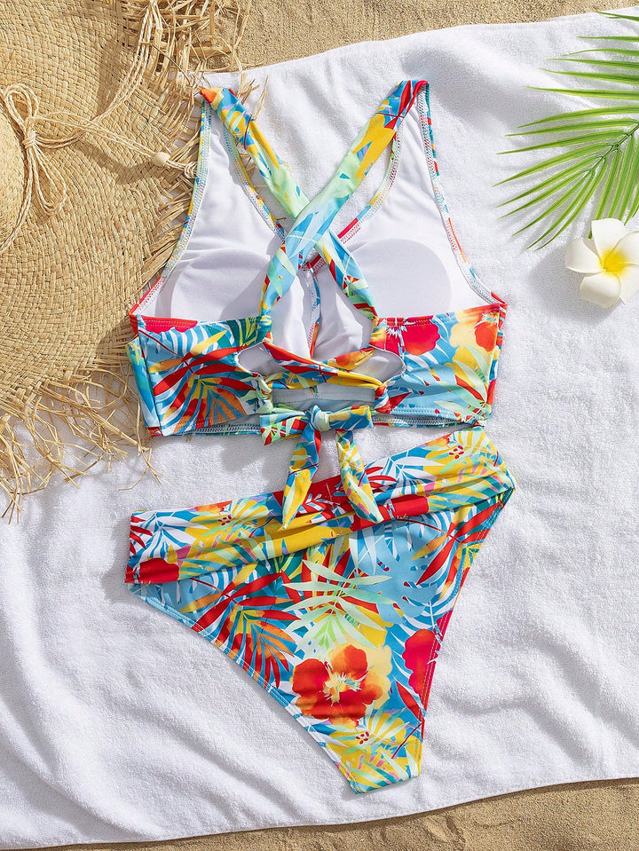Costum de baie SHEIN, mix culori