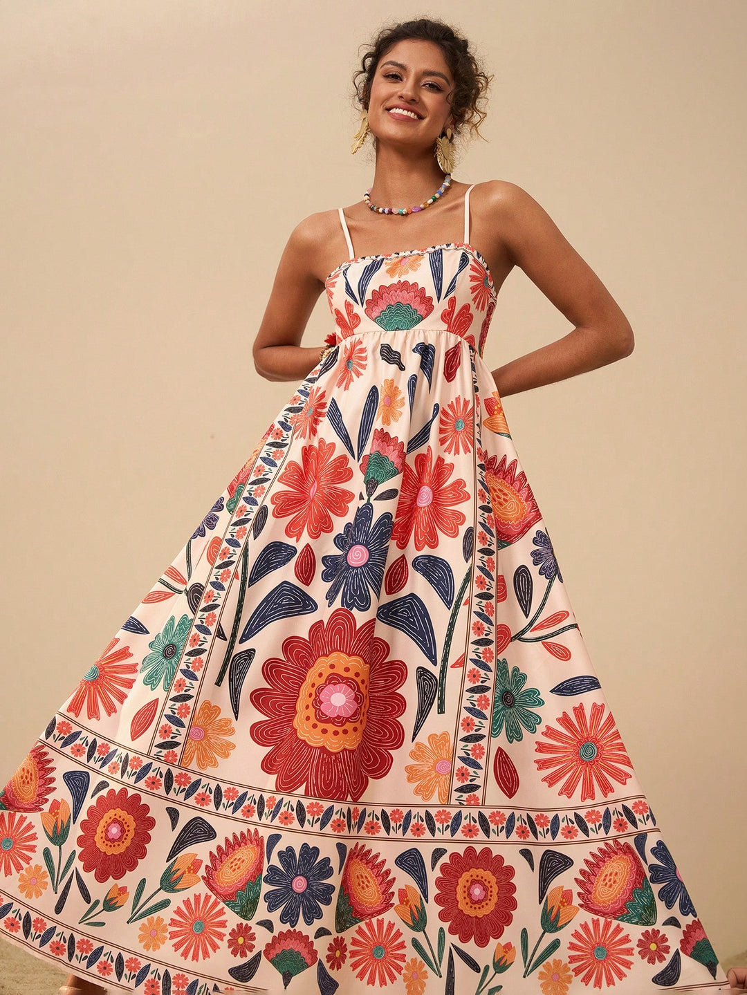Rochie maxi SHEIN, mix culori