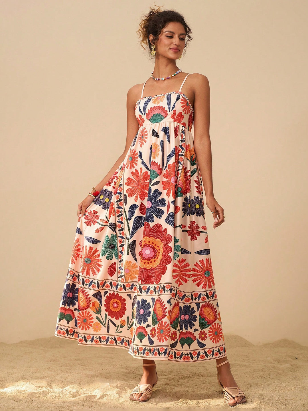 Rochie maxi SHEIN, mix culori