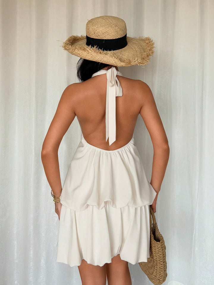 Rochie mini SHEIN, bej