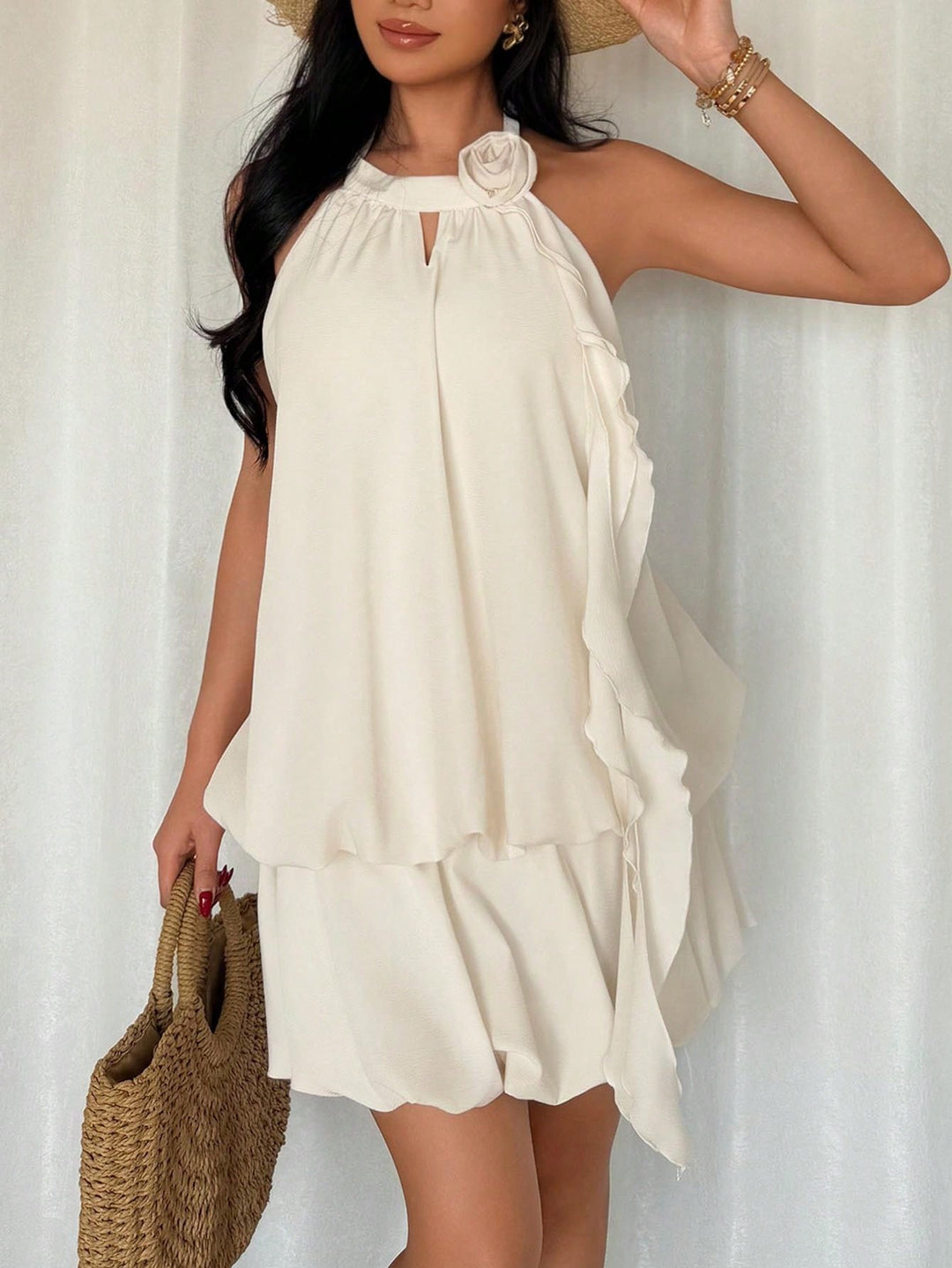 Rochie mini SHEIN, bej
