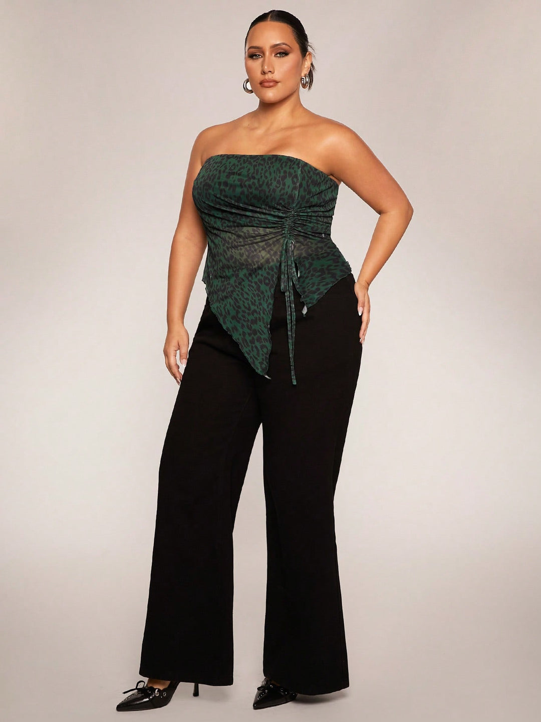 Top SHEIN, verde