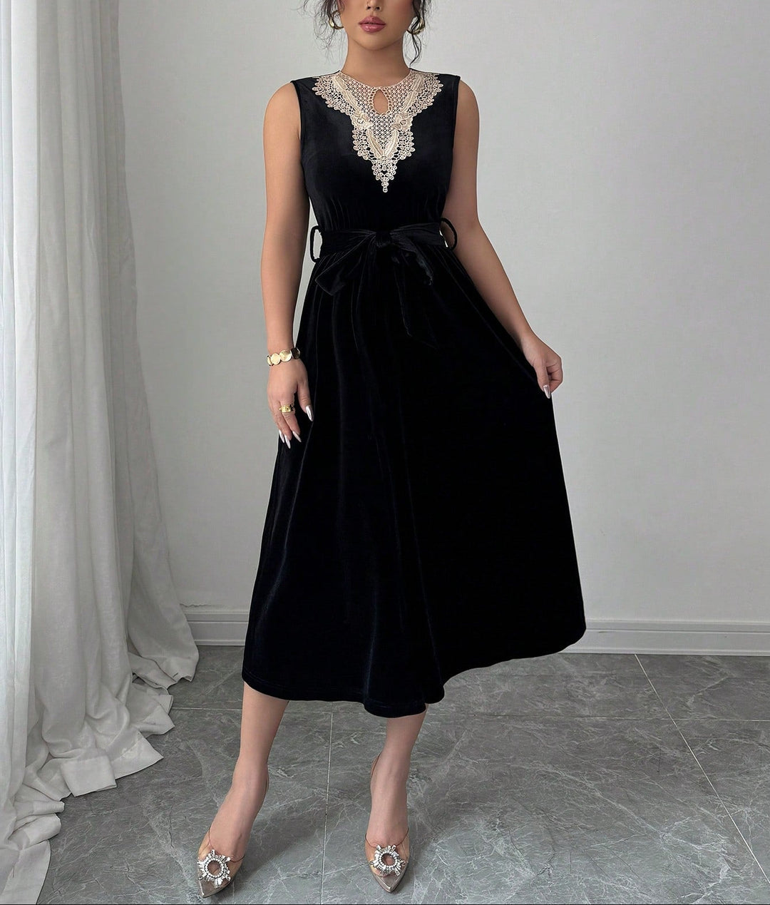 Rochie midi Shein, negru