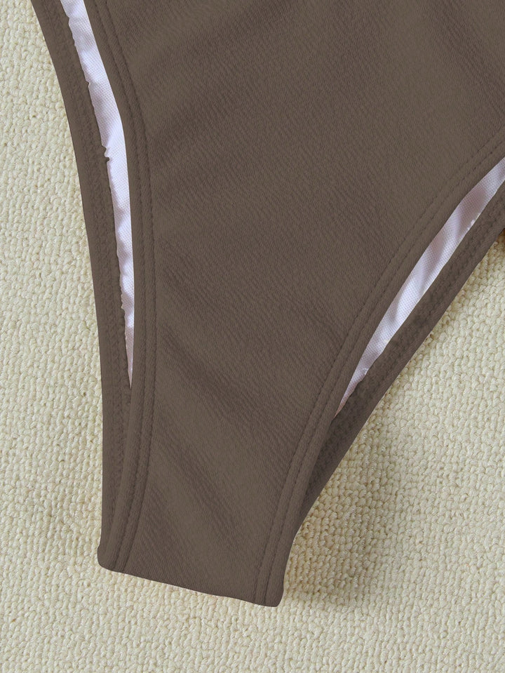 SHEIN brown swimsuit