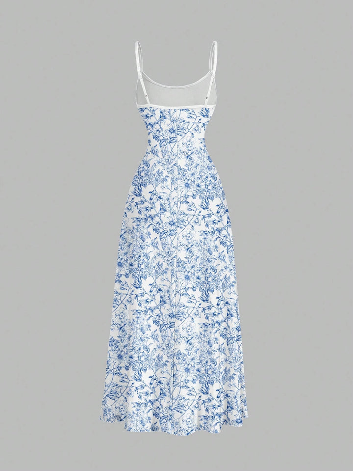 SHEIN mix colour maxi dress