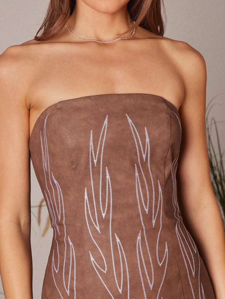 Rochie mini SHEIN, maro