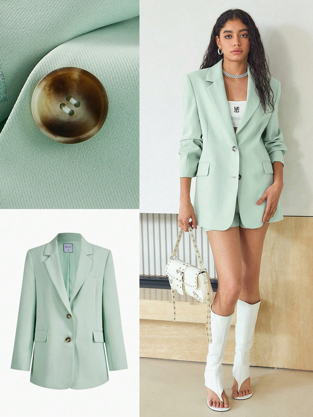 Sacou SHEIN, verde