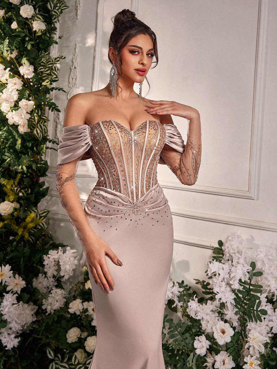 Rochie SHEIN, kaki