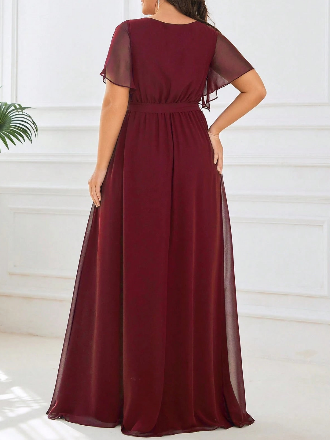 Rochie maxi SHEIN, vișiniu