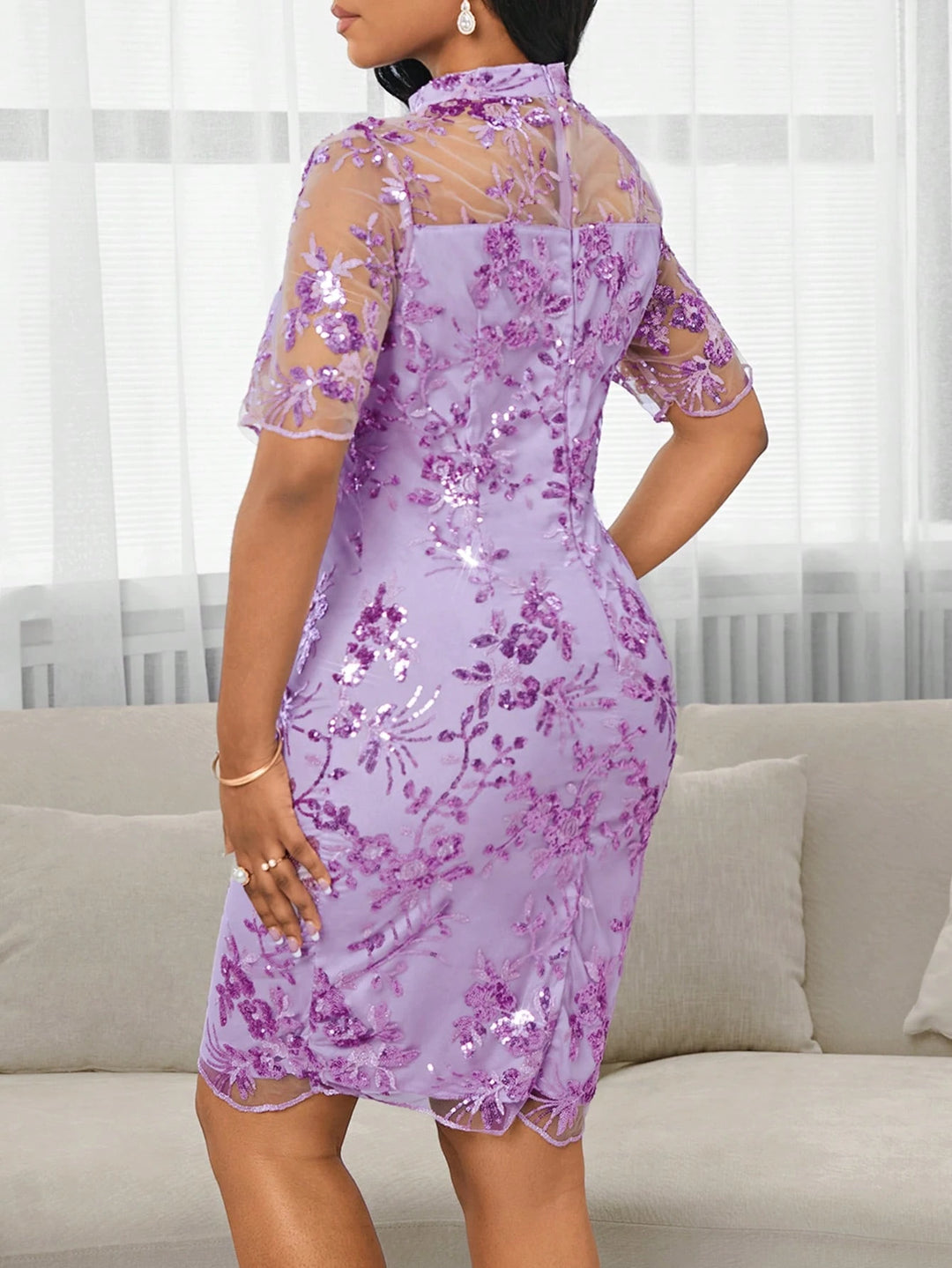 Rochie midi SHEIN, mov