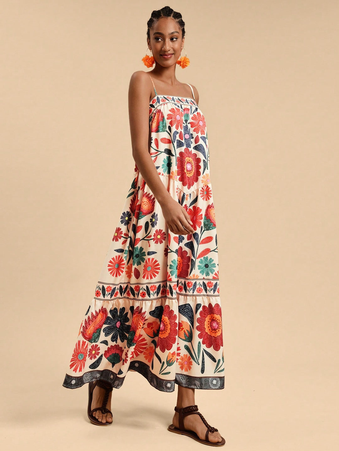 Rochie maxi SHEIN, mix culori