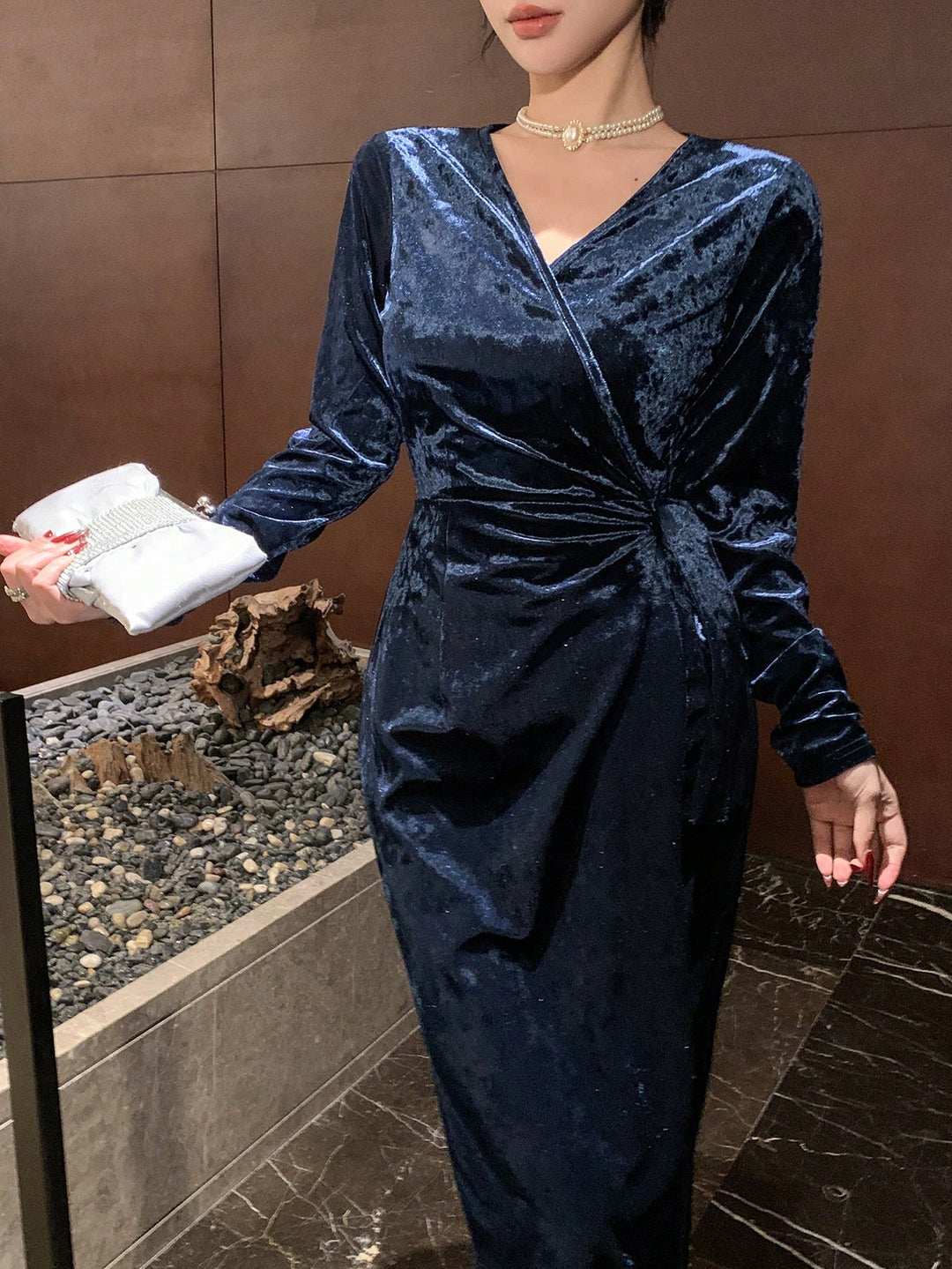 Rochie midi SHEIN, albastru