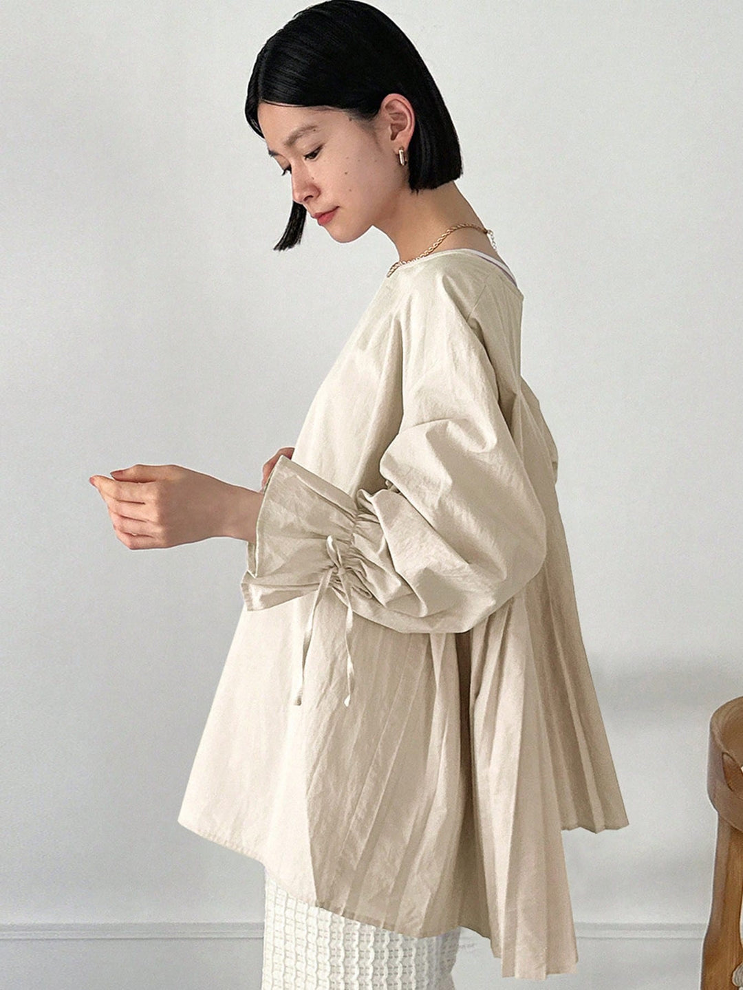 Bluza casual SHEIN, bej