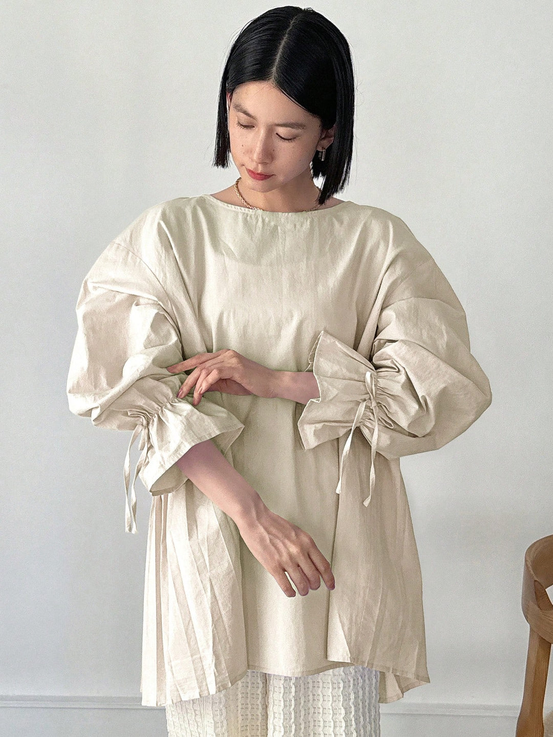 Bluza casual SHEIN, bej