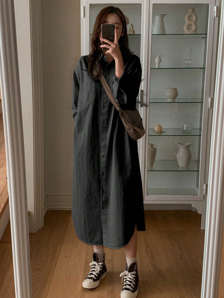 SHEIN maxi ruha, fekete