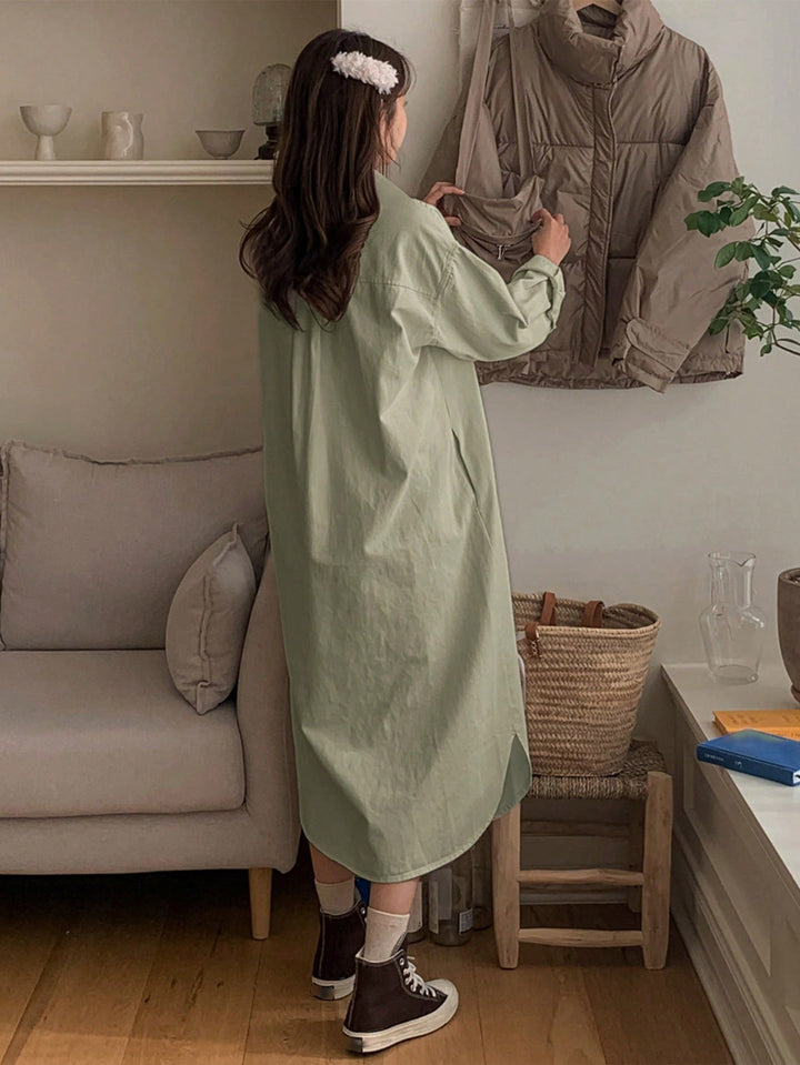 Rochie maxi SHEIN, kaki