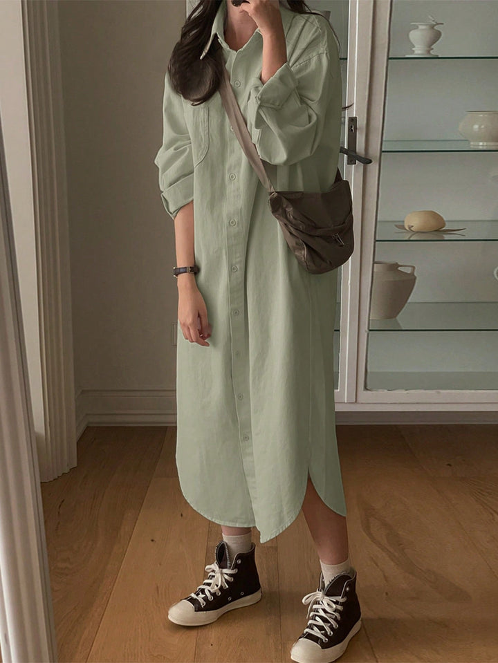 Rochie maxi SHEIN, kaki