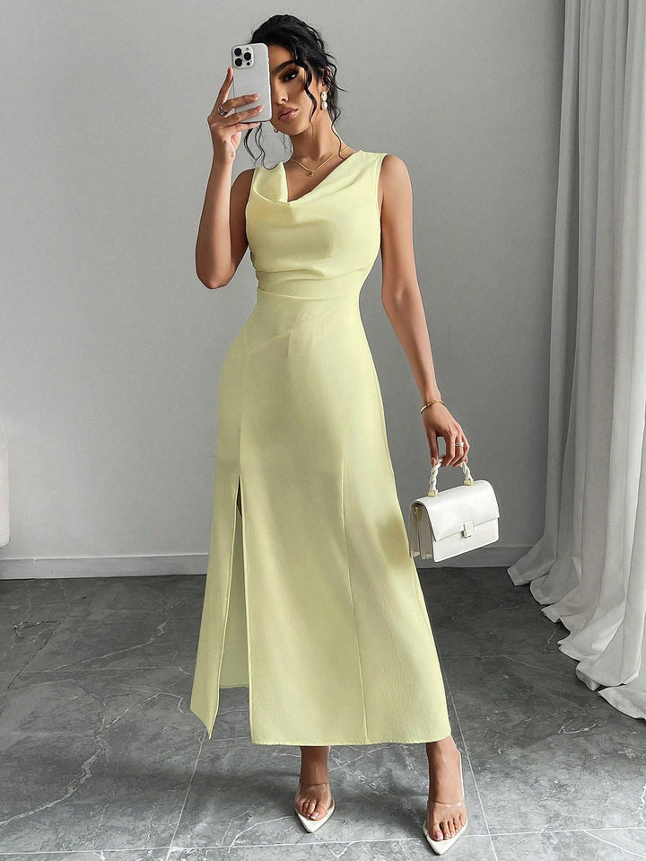 Rochie midi SHEIN, galben