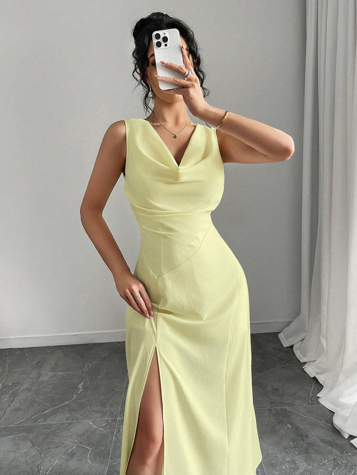 Rochie midi SHEIN, galben