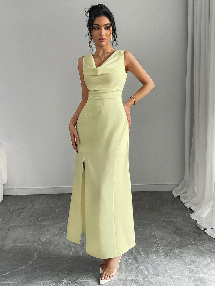 Rochie midi SHEIN, galben
