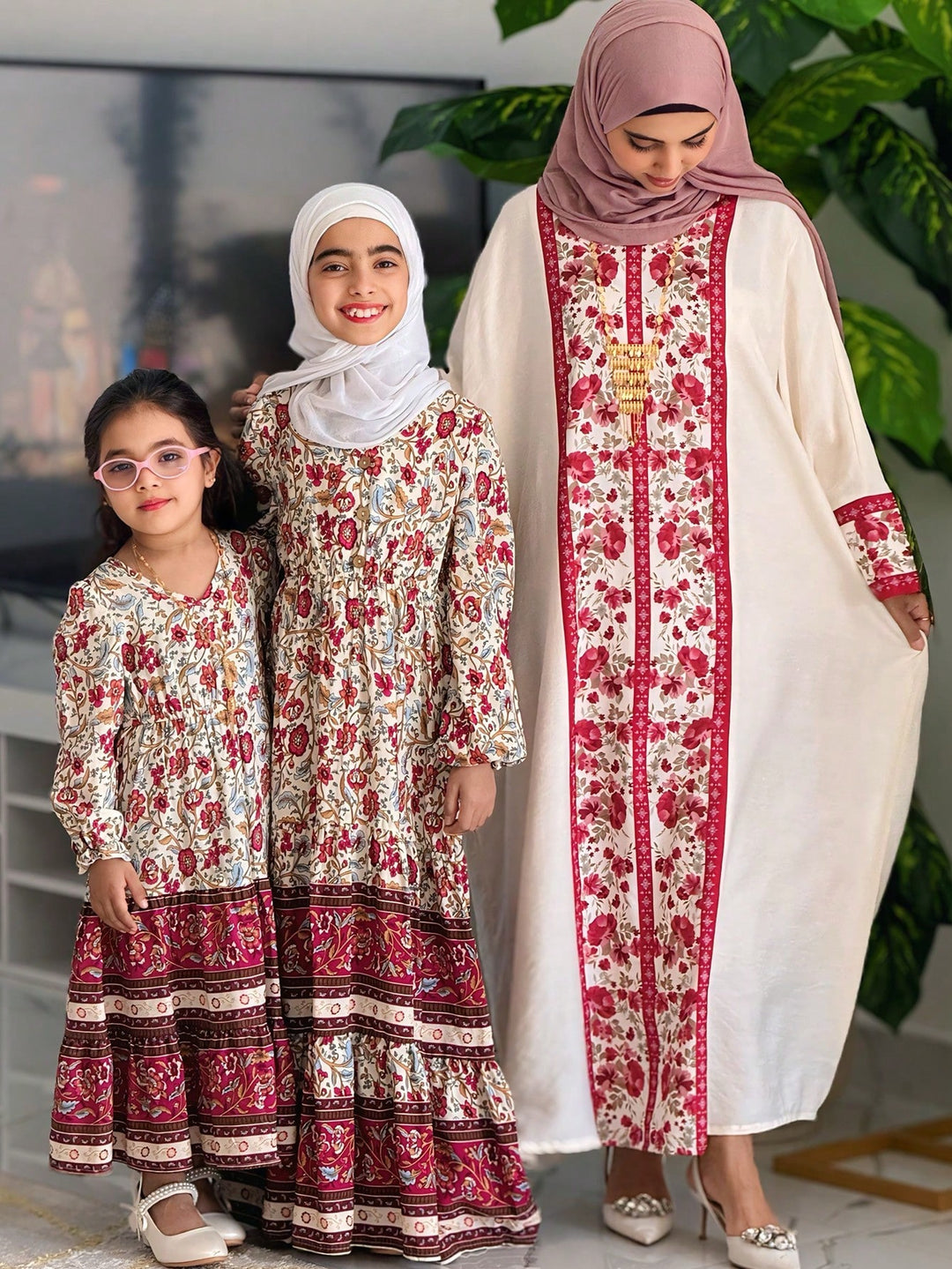 Set caftan și jalabiya SHEIN, mix culori