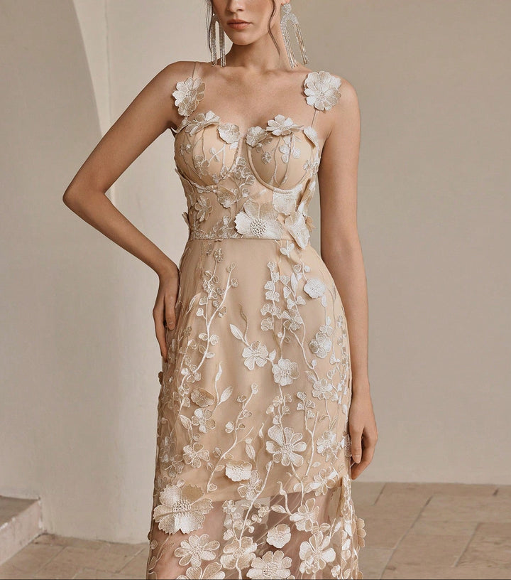 Anewsta by Shein maxi ruha, bézs