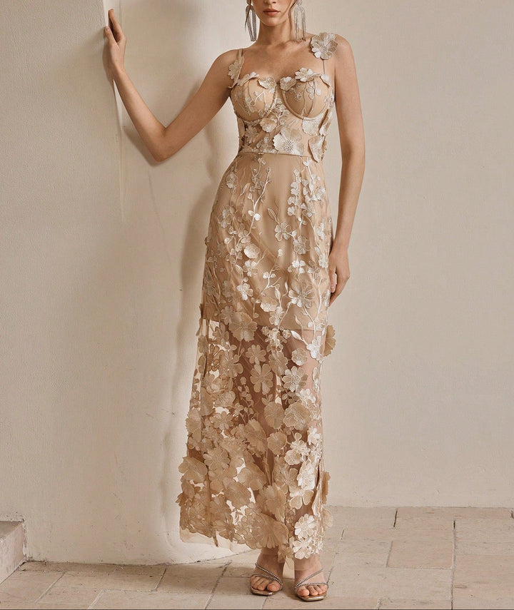 Anewsta by Shein maxi ruha, bézs