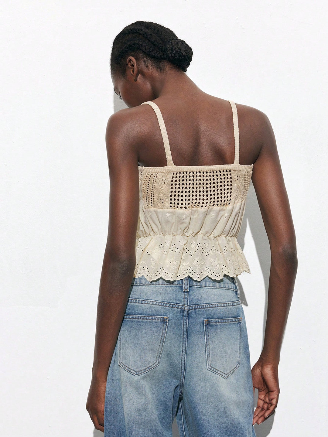Top SHEIN, krém
