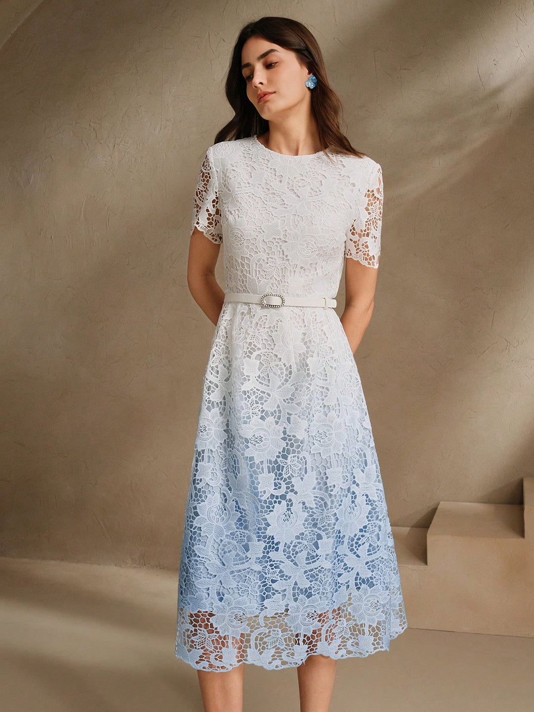 Rochie midi SHEIN, albastru