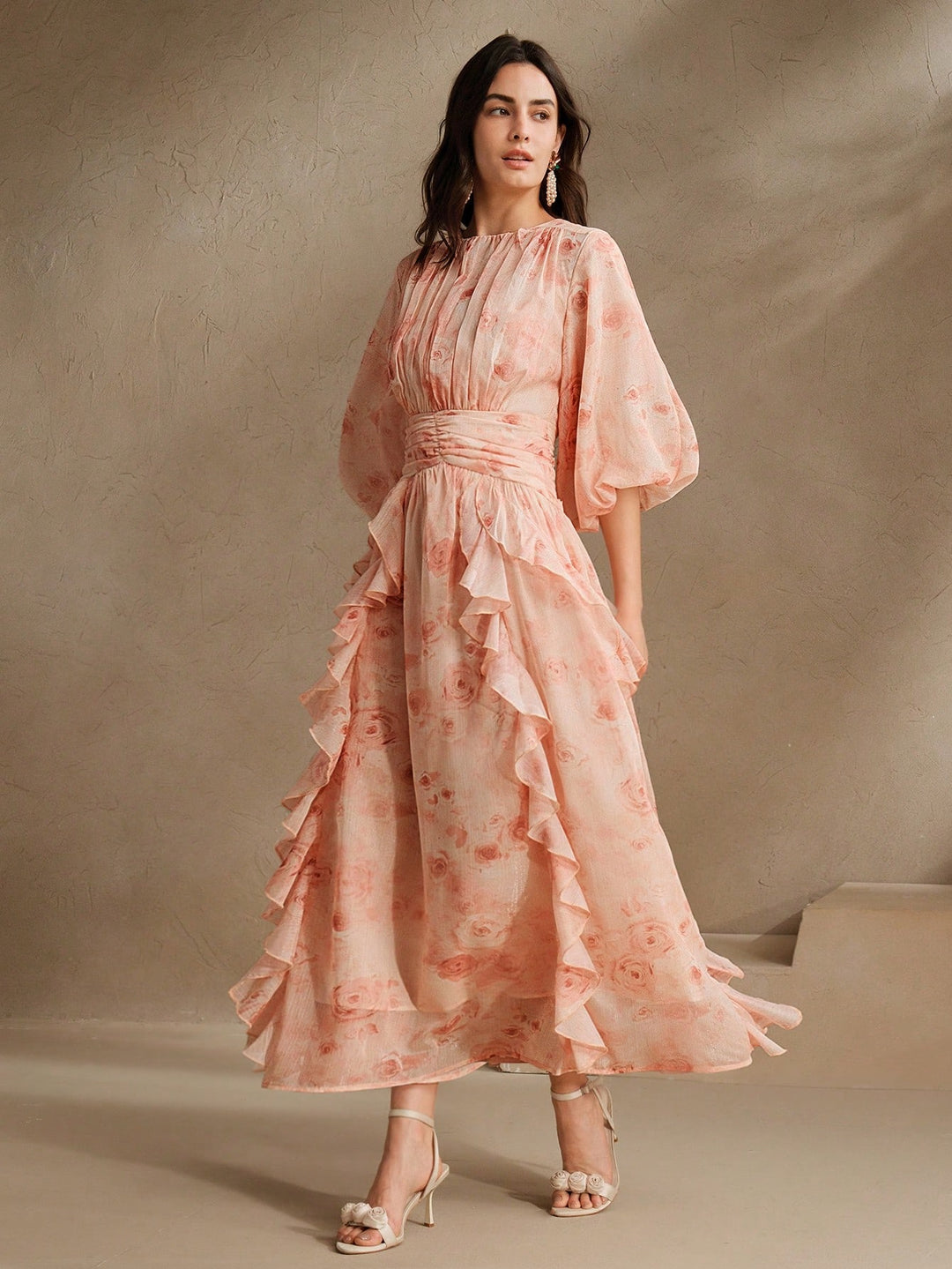 Rochie maxi SHEIN, mix culori