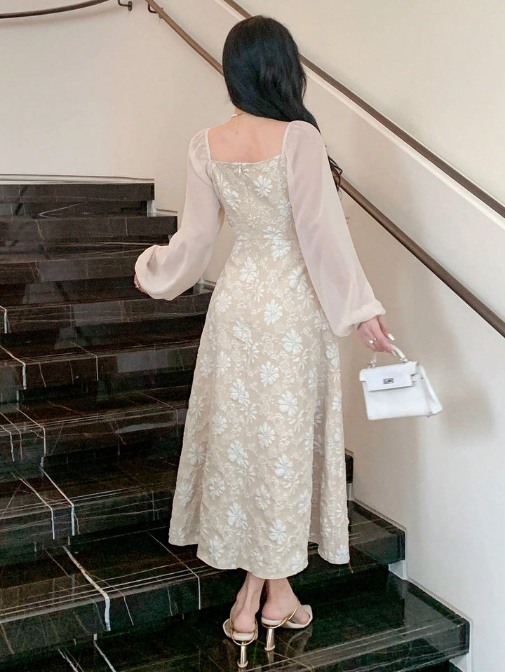 Rochie midi SHEIN, bej