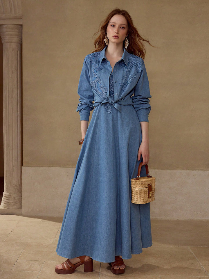Bluza din denim SHEIN
