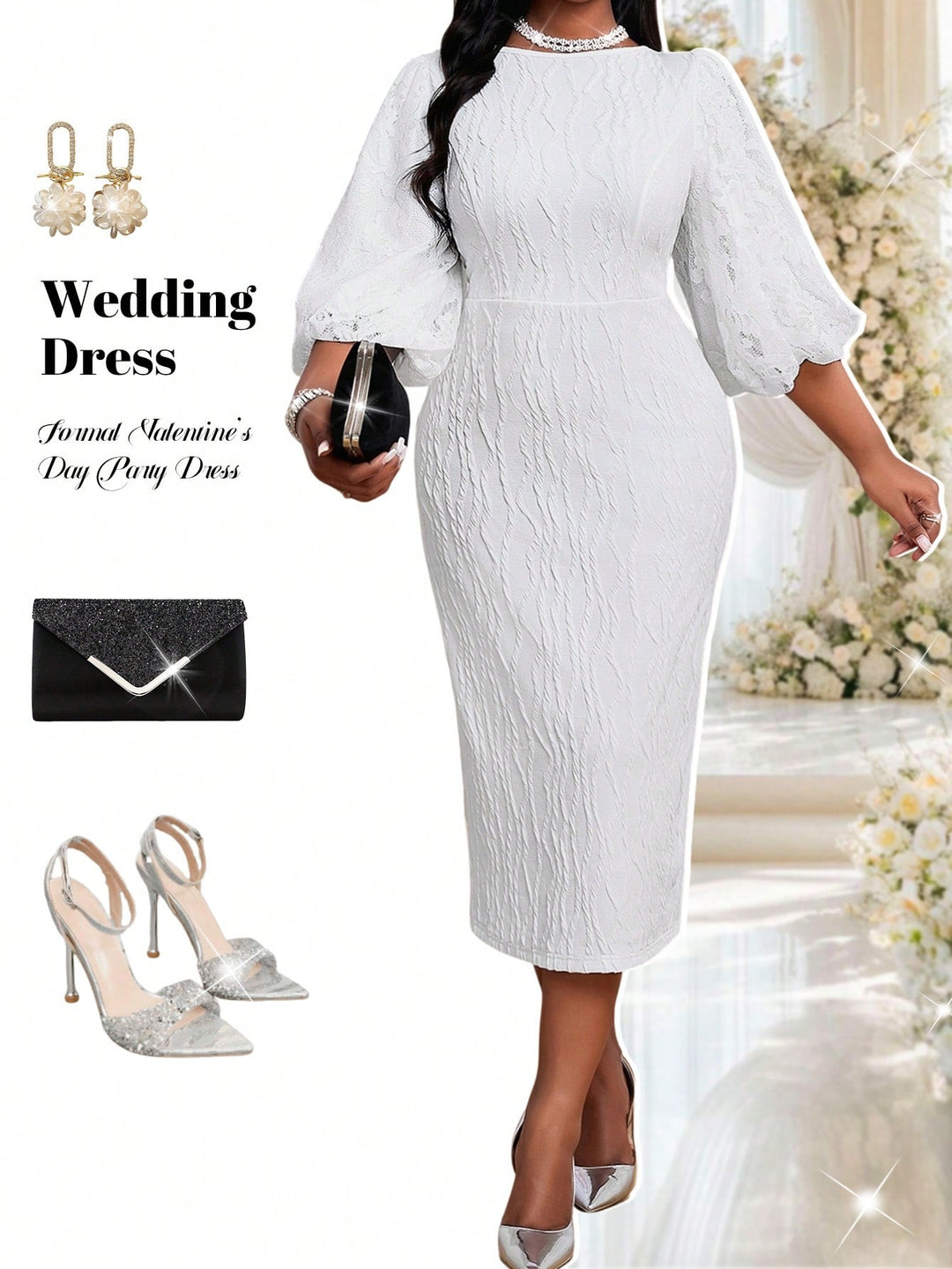 Rochie SHEIN, alb