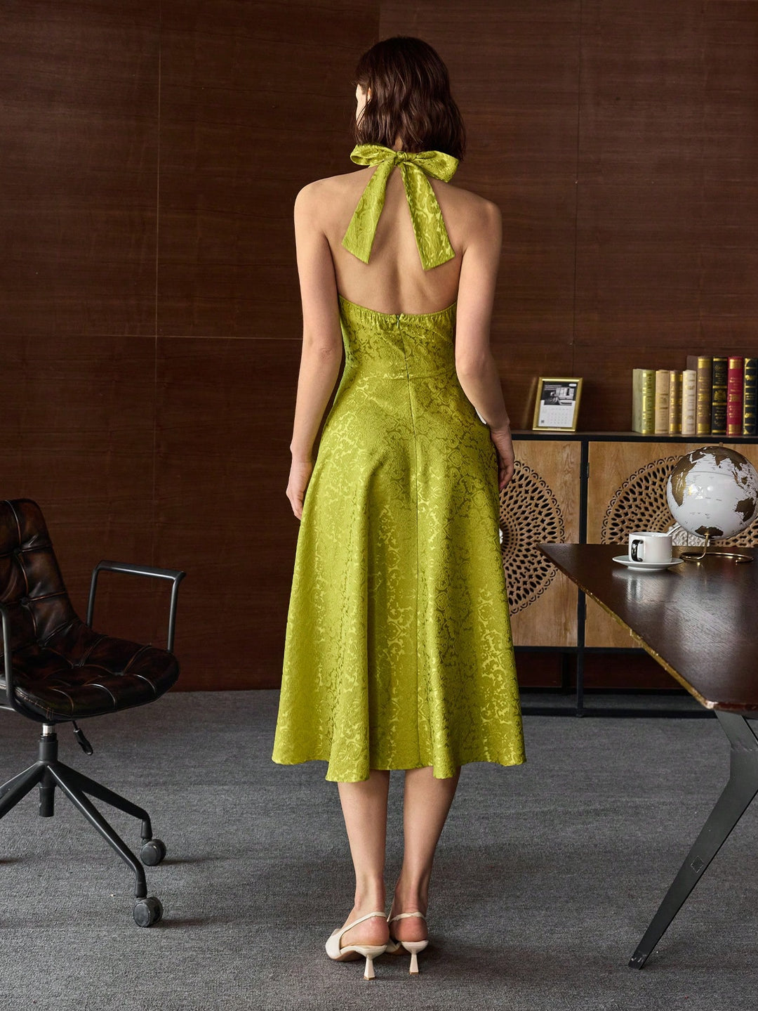 Rochie midi SHEIN, verde