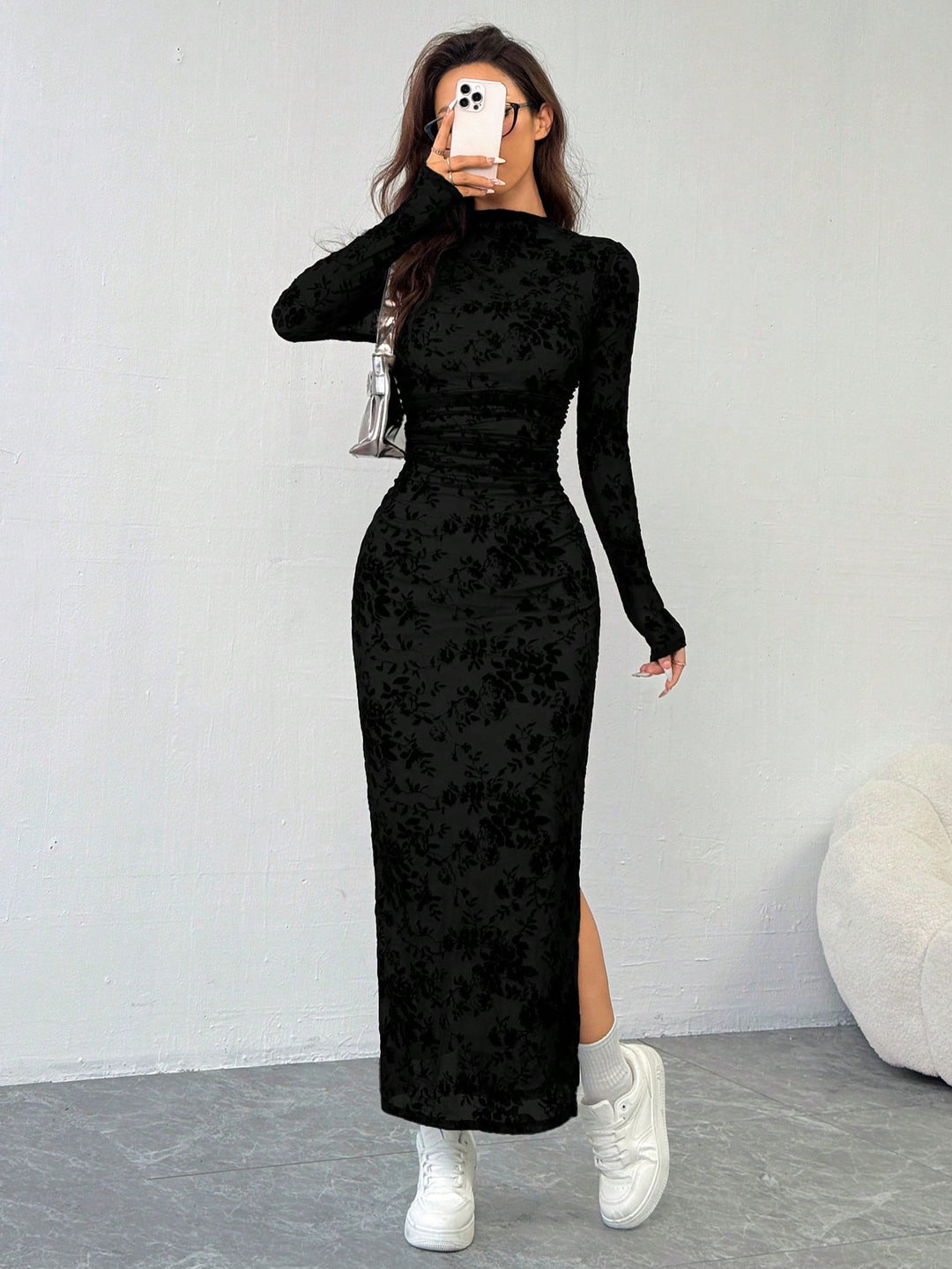 Rochie maxi SHEIN, negru