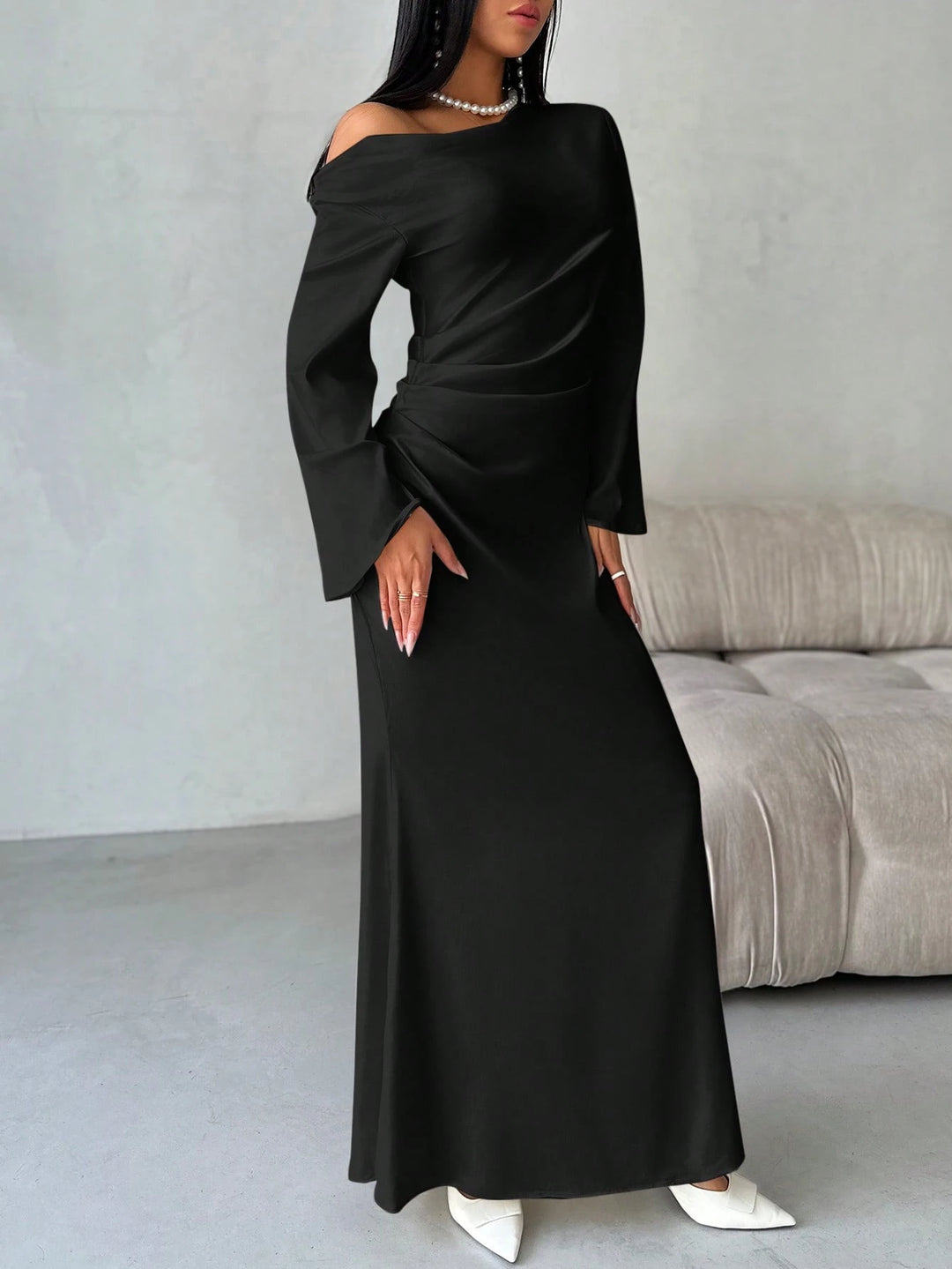 Rochie maxi SHEIN, negru