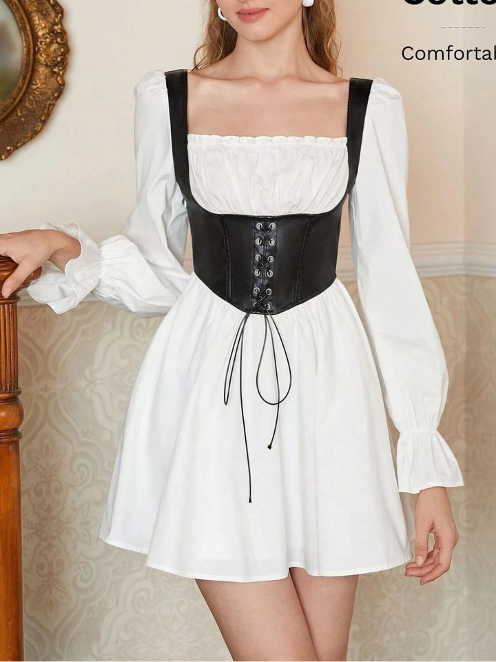 Rochie mini SHEIN, alb