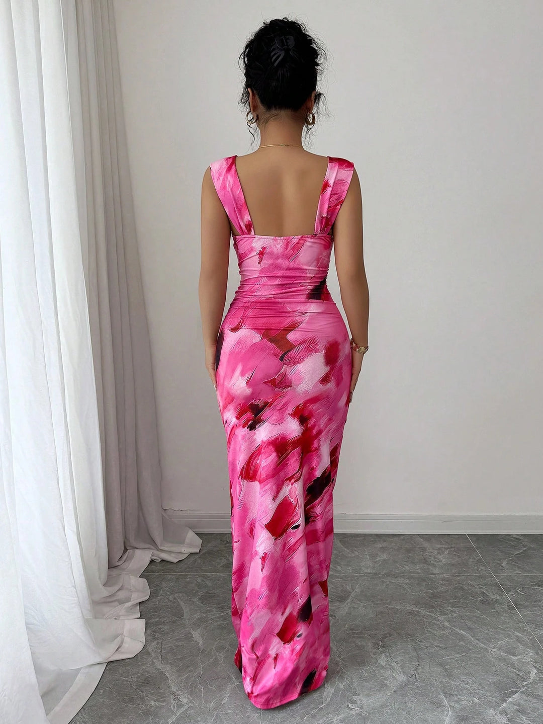Rochie maxi SHEIN, roz