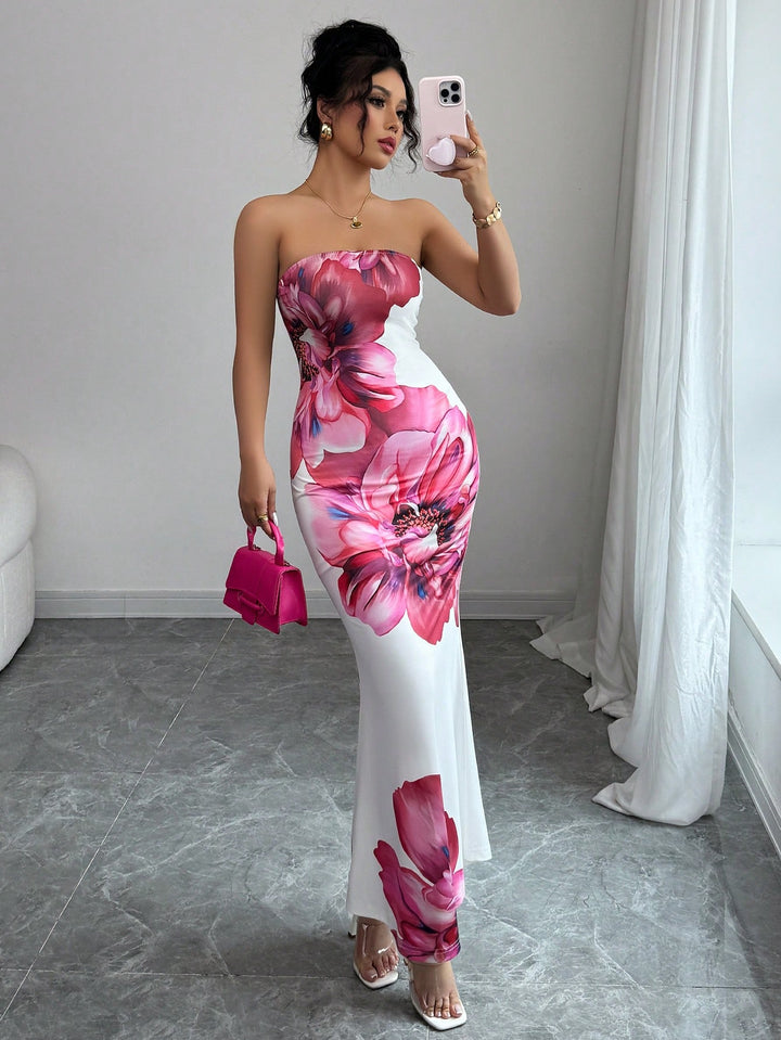 Rochie maxi SHEIN, mix culori