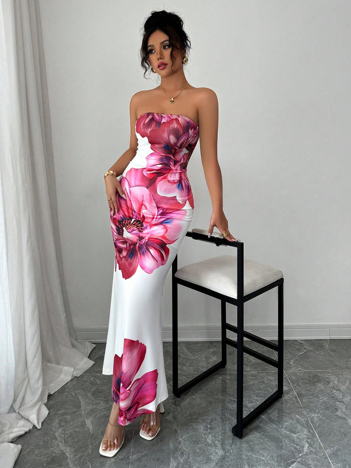 Rochie maxi SHEIN, mix culori