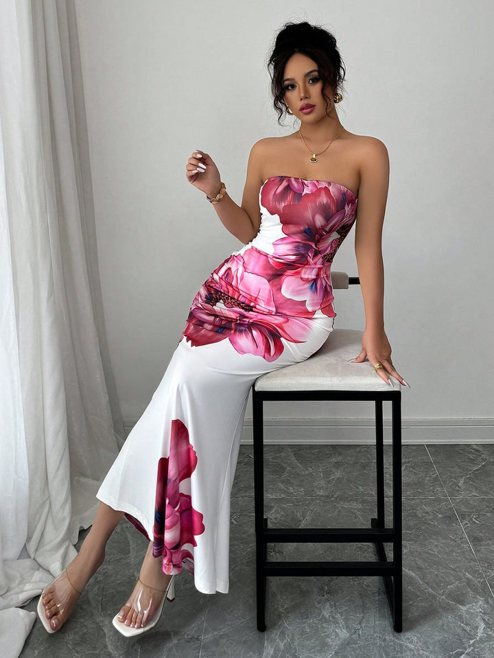 Rochie maxi SHEIN, mix culori