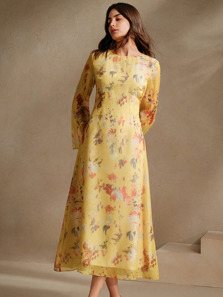Rochie maxi SHEIN, galben