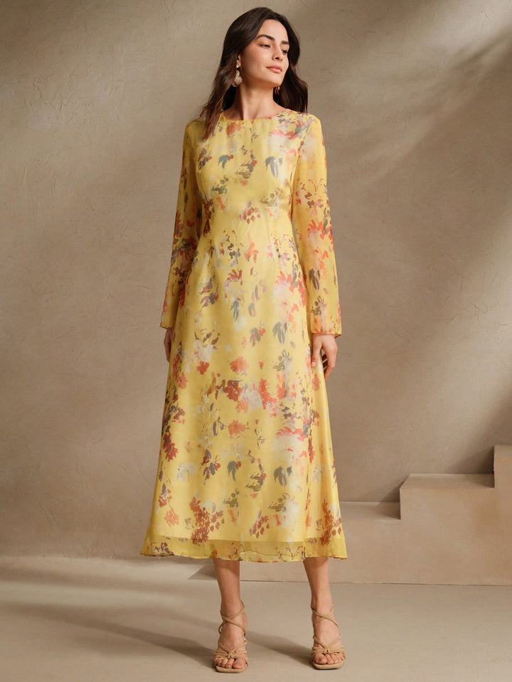 Rochie maxi SHEIN, galben