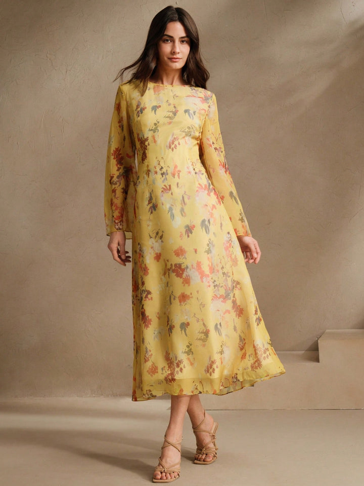 Rochie maxi SHEIN, galben